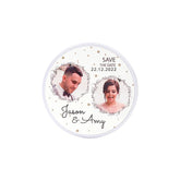 round sublimation metal tin